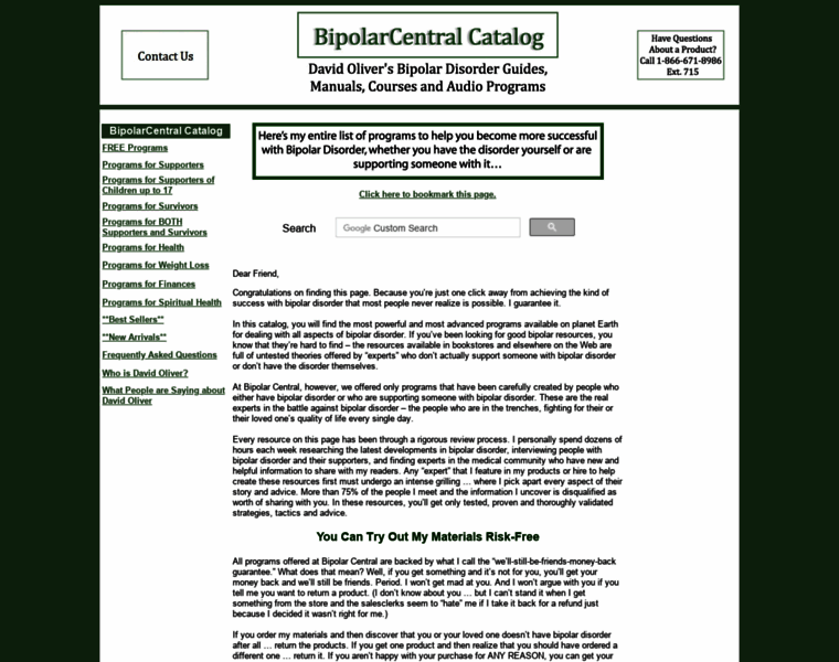 Bipolarcentralcatalog.com thumbnail