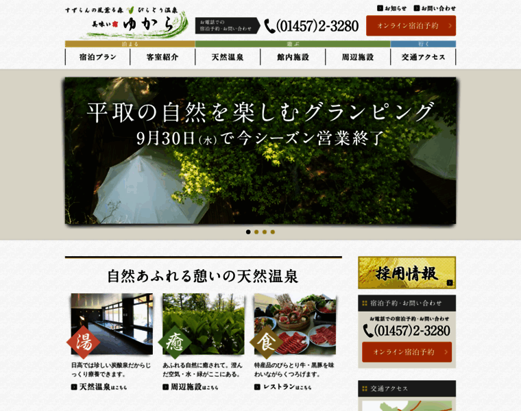 Biratori-onsen.com thumbnail