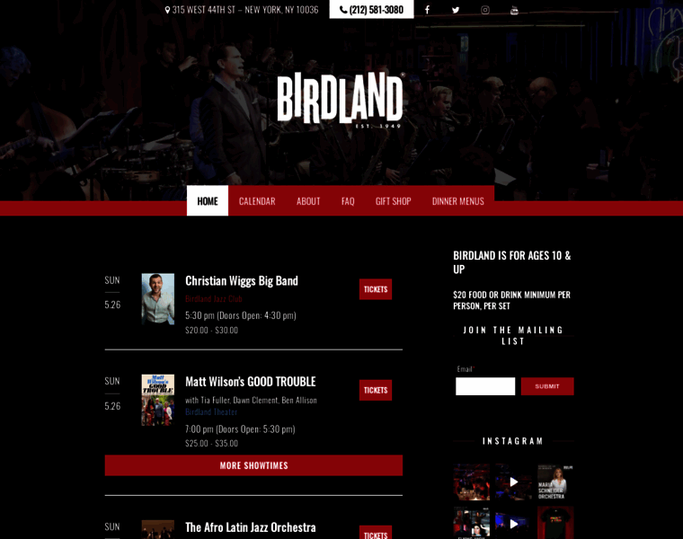 Birdlandjazz.com thumbnail