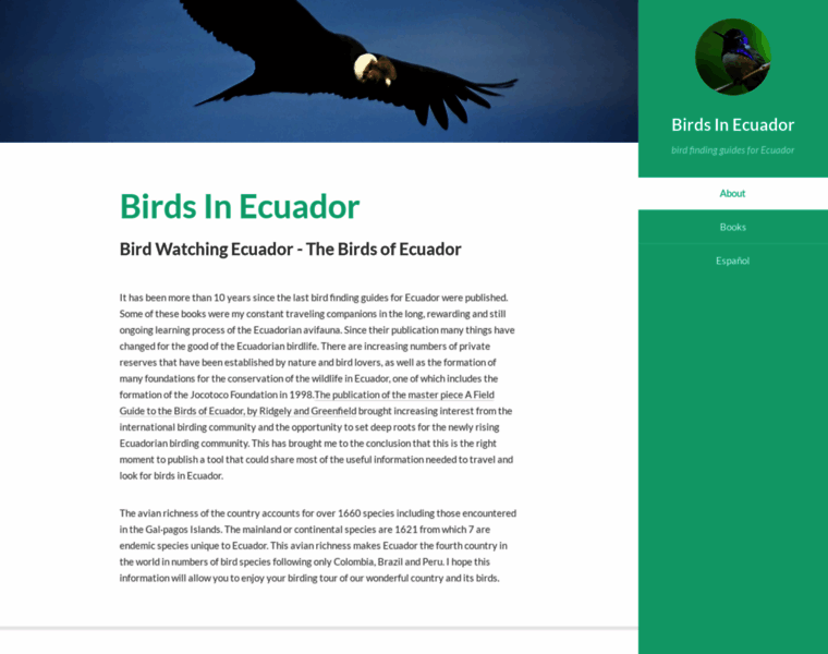 Birdsinecuador.com thumbnail