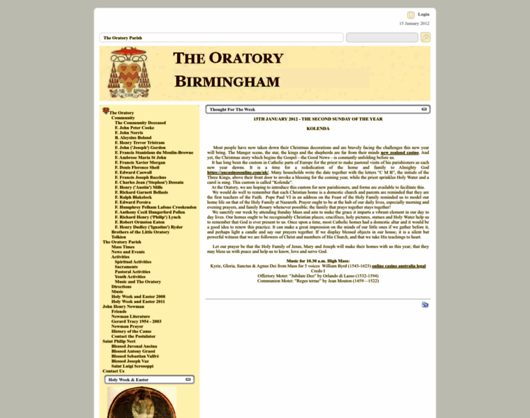 Birmingham-oratory.org.uk thumbnail