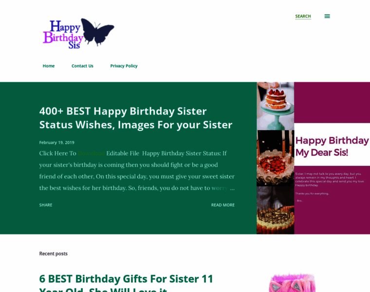 Birthday-wishes-for-sister.com thumbnail
