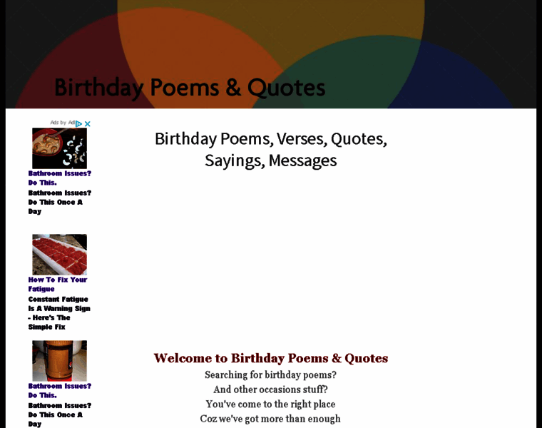 Birthdays-poems.com thumbnail