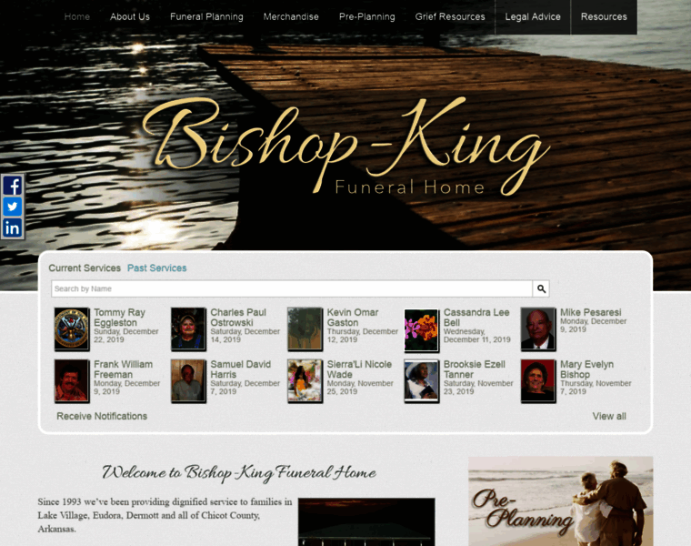 Bishopkingfuneralhome.com thumbnail