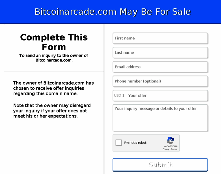 Bitcoinarcade.com thumbnail