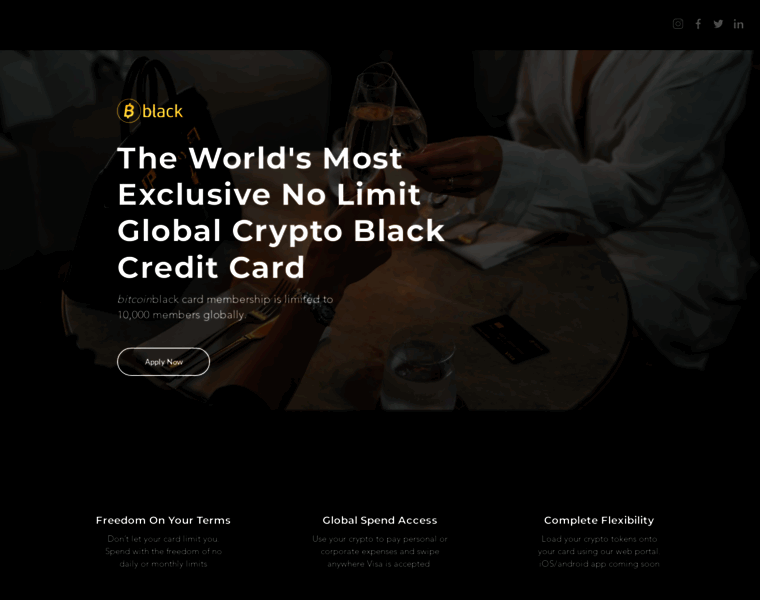 Bitcoinblackcreditcard.com thumbnail