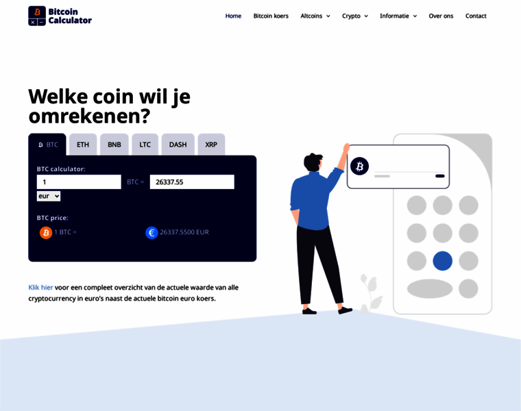 Bitcoincalculator.nl thumbnail