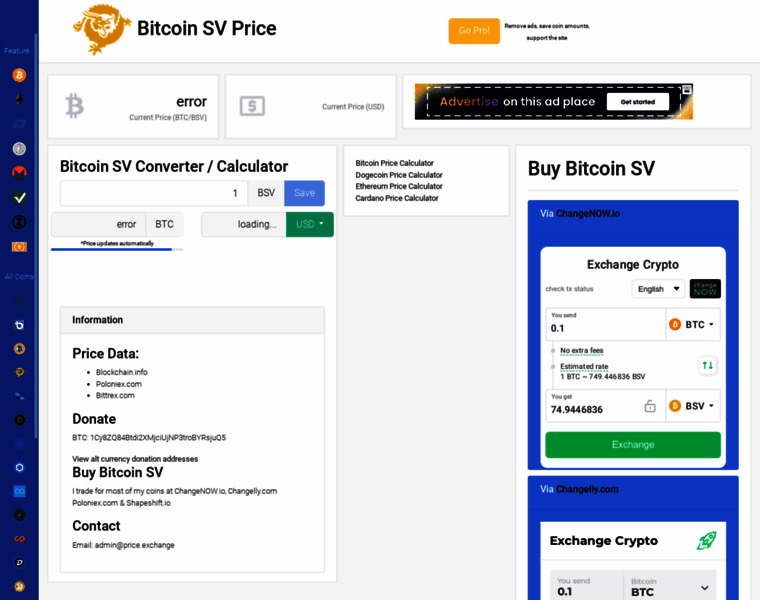 Bitcoinsv.price.exchange thumbnail