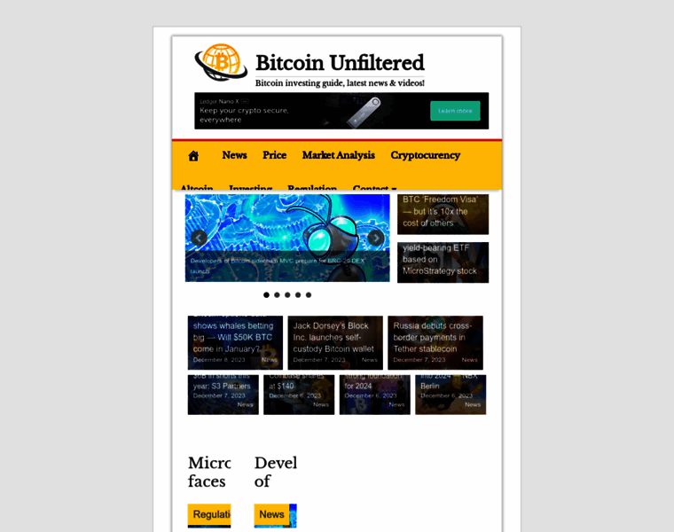Bitcoinunfiltered.com thumbnail