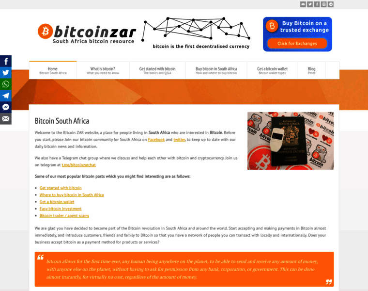 Bitcoinzar.co.za thumbnail