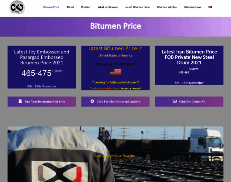 Bitumenprice.org thumbnail