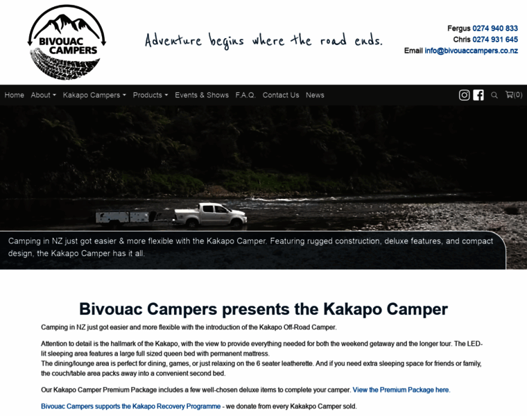 Bivouaccampers.co.nz thumbnail
