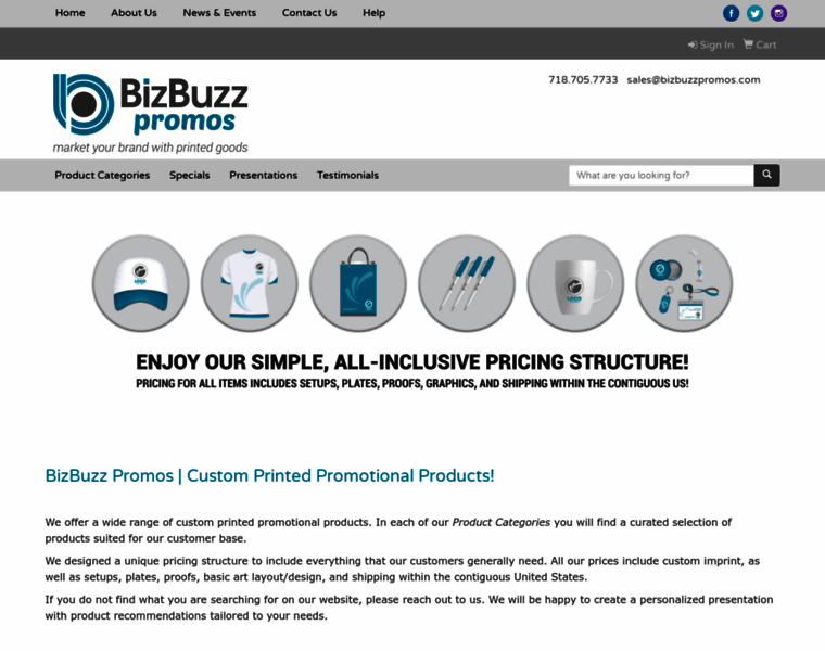 Bizbuzzpromos.com thumbnail