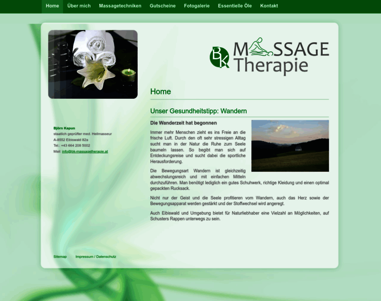 Bk-massagetherapie.at thumbnail