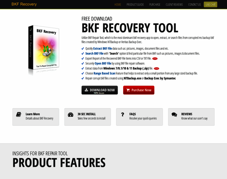 Bkfrecovery.net thumbnail