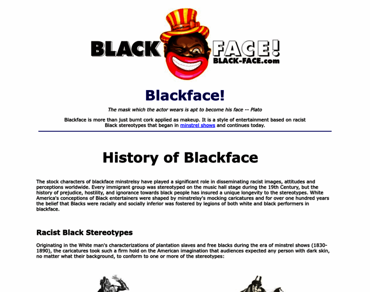 Black-face.com thumbnail