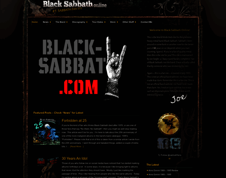 Black-sabbath.com thumbnail