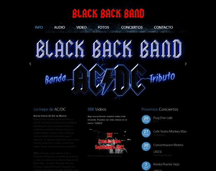 Blackbackband.com thumbnail