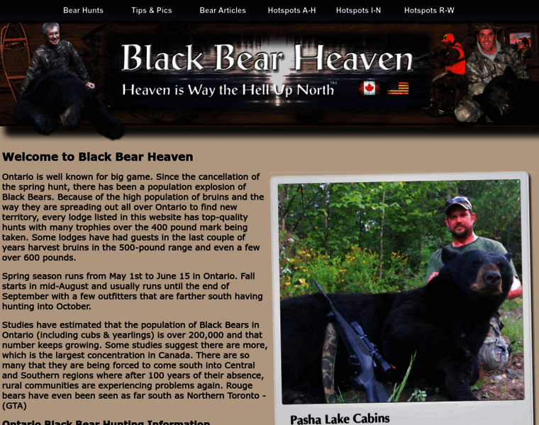 Blackbearheaven.com thumbnail