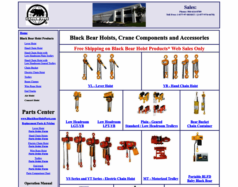 Blackbearhoists.com thumbnail