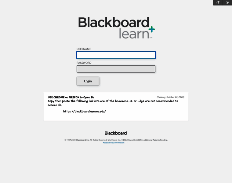 Blackboard.usmma.edu thumbnail