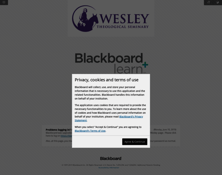 Blackboard.wesleyseminary.edu thumbnail