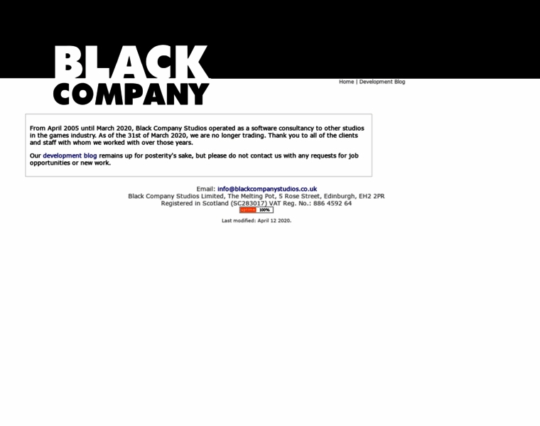 Blackcompanystudios.co.uk thumbnail