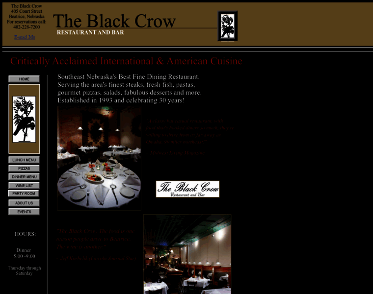 Blackcrowrestaurant.com thumbnail