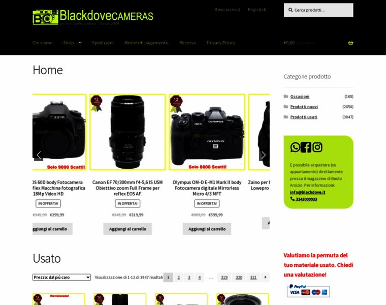 Blackdove-cameras.it thumbnail