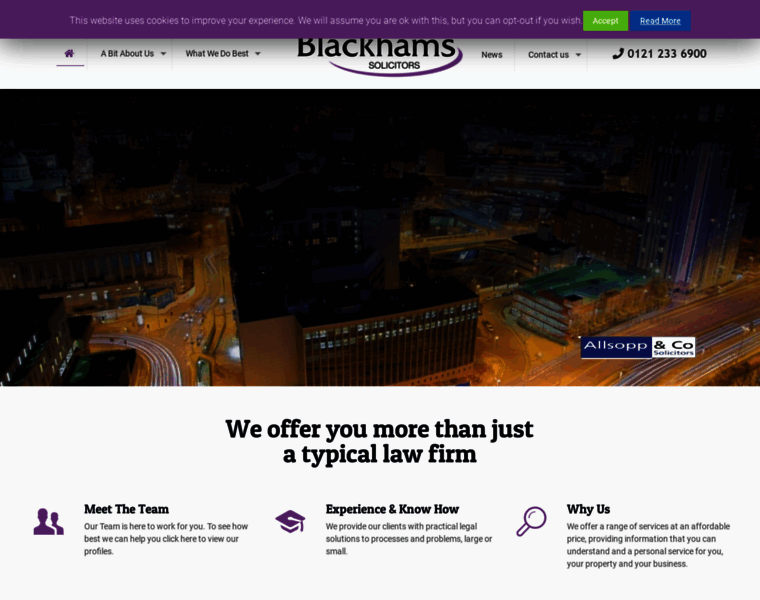 Blackhams.com thumbnail