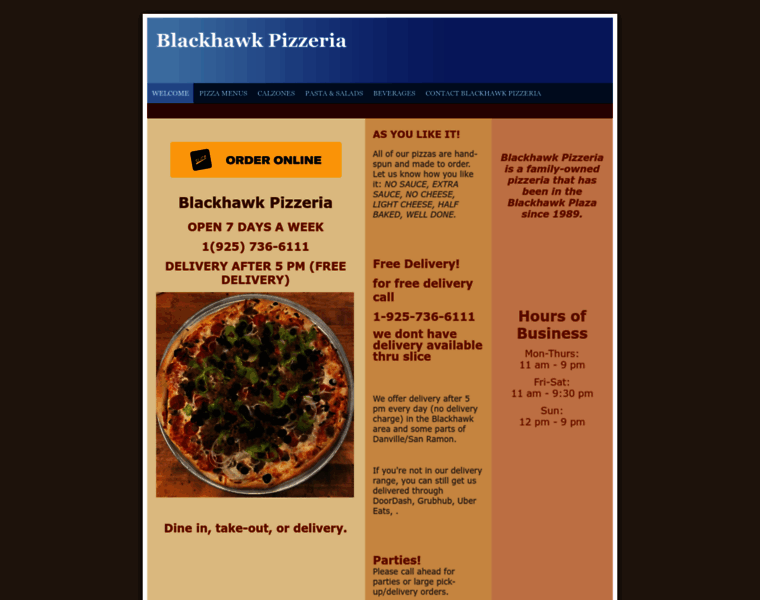 Blackhawkpizzeria.com thumbnail