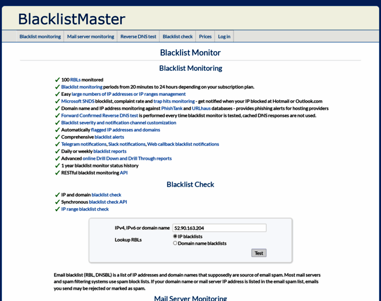 Blacklistmaster.com thumbnail