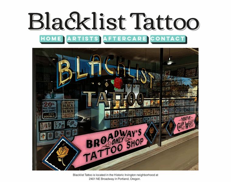 Blacklisttattoo.com thumbnail