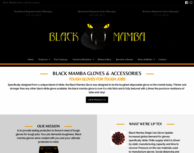 Blackmambagloves.com thumbnail