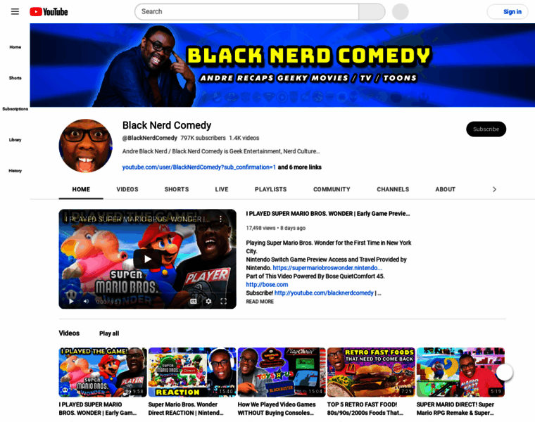 Blacknerdcomedy.com thumbnail
