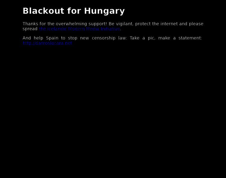 Blackout4hungary.net thumbnail