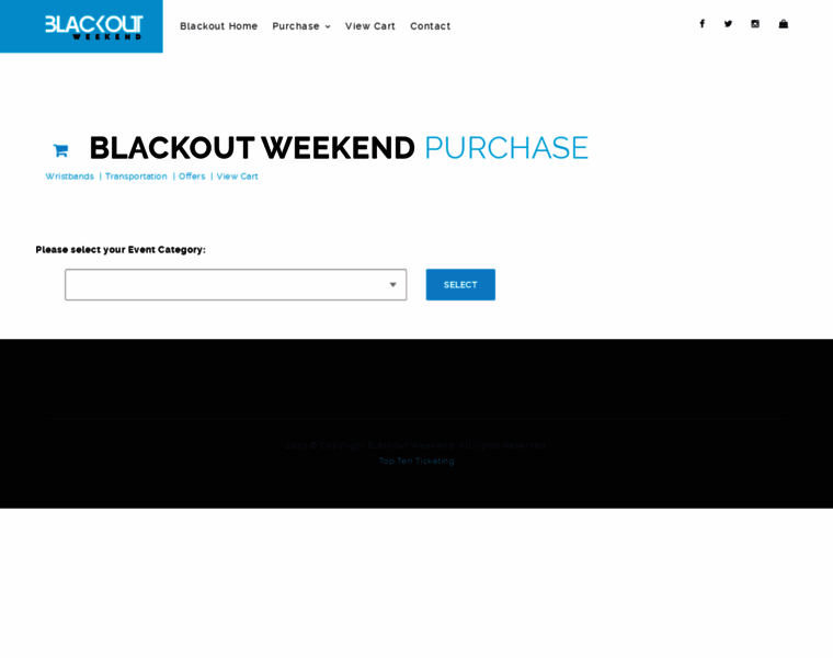 Blackoutweekend.toptenticketing.com thumbnail