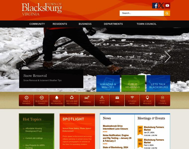 Blacksburg.gov thumbnail