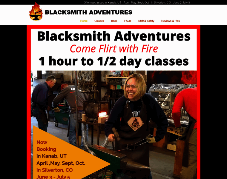 Blacksmithadventures.com thumbnail