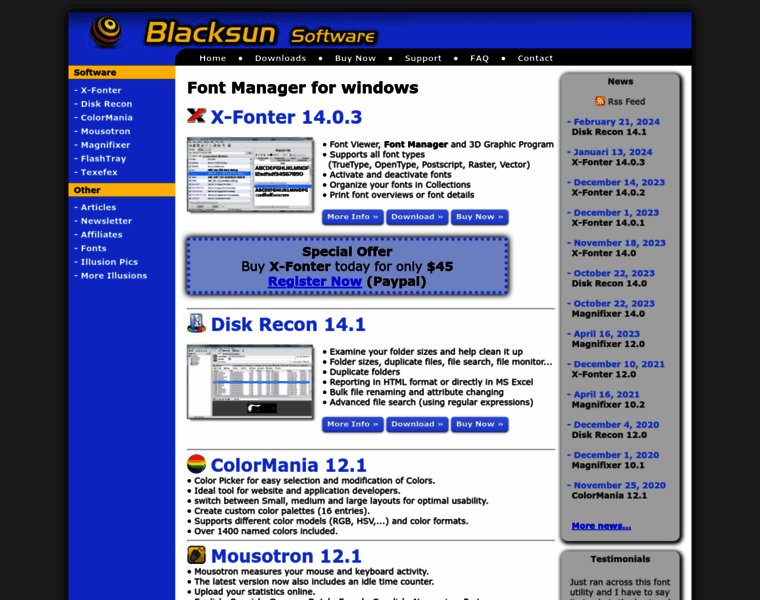 Blacksunsoftware.com thumbnail