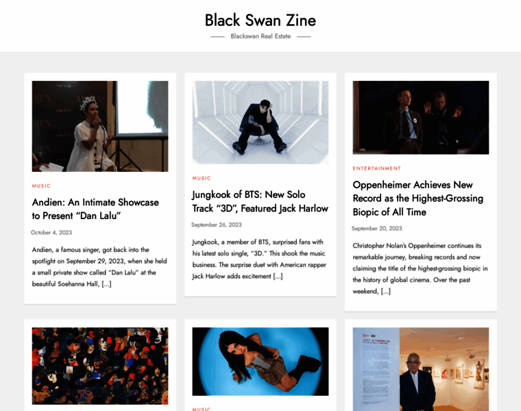 Blackswanzine.com thumbnail