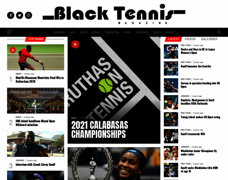 Blacktennismagazine.com thumbnail