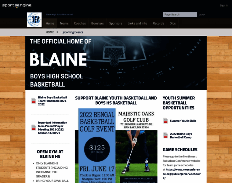 Blaineboysbasketball.com thumbnail