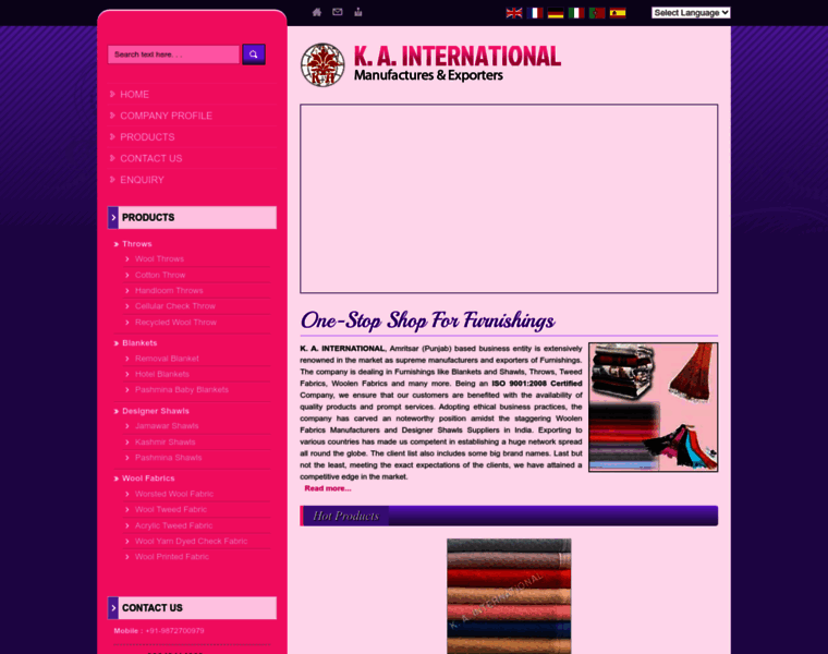 Blanketsandfabrics.com thumbnail