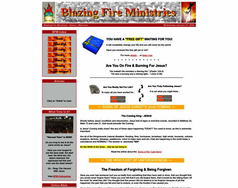 Blazingfireministries.org thumbnail