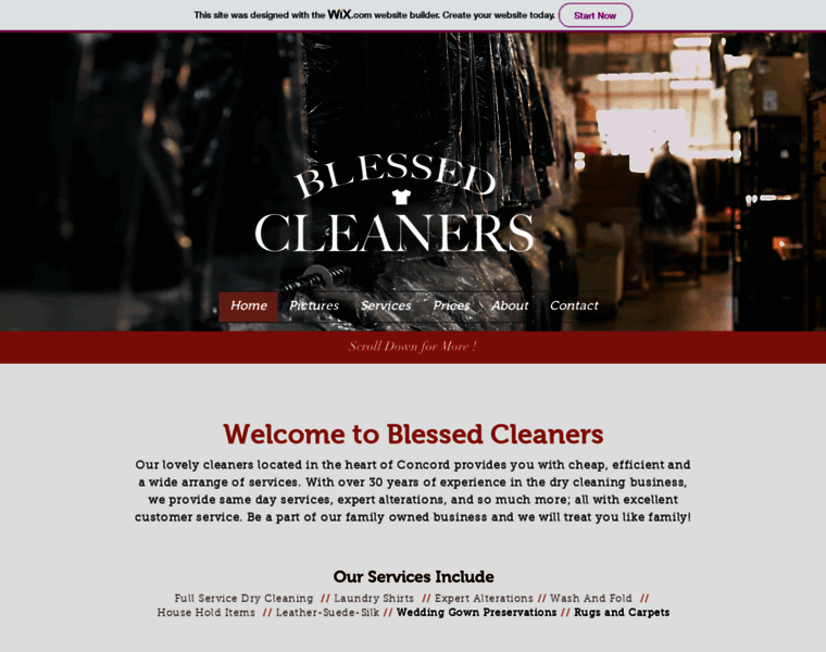Blessedcleaners.com thumbnail