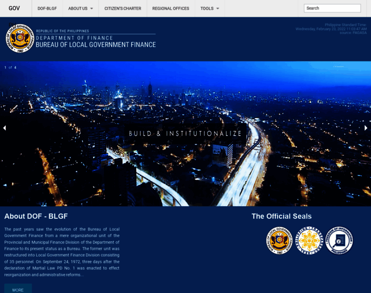 blgf.gov.ph at WI. DOF – BUREAU OF LOCAL GOVERNMENT FINANCE