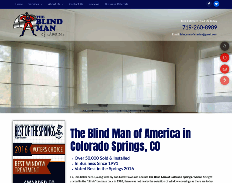 Blindmanofamerica.com thumbnail