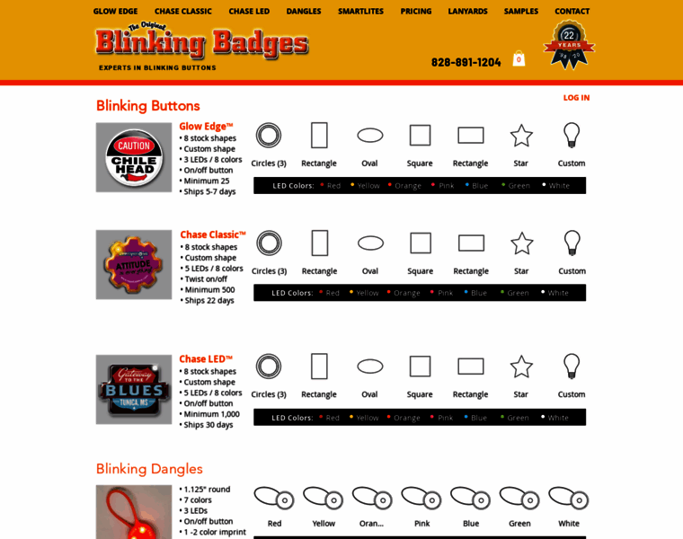 Blinkingbadges.com thumbnail