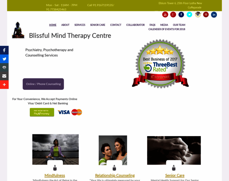 Blissfulmindtherapycentre.com thumbnail